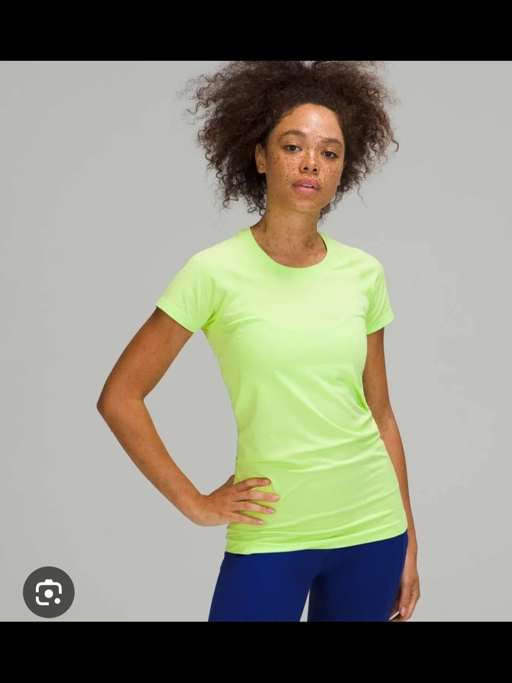 lululemon athletica Neon Lime Short-Sleeve Active Tee
